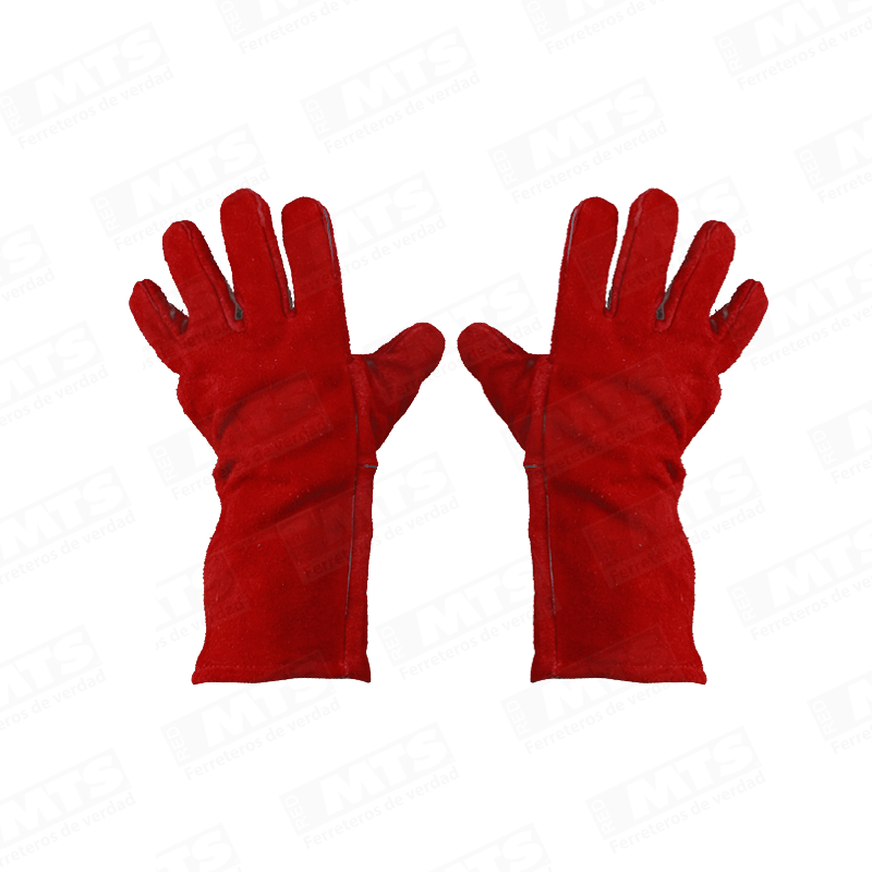 Guante Descarne Rojo Soldador Steelpro