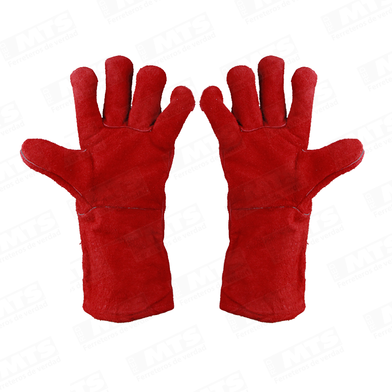 Guante Descarne Rojo Soldador Steelpro