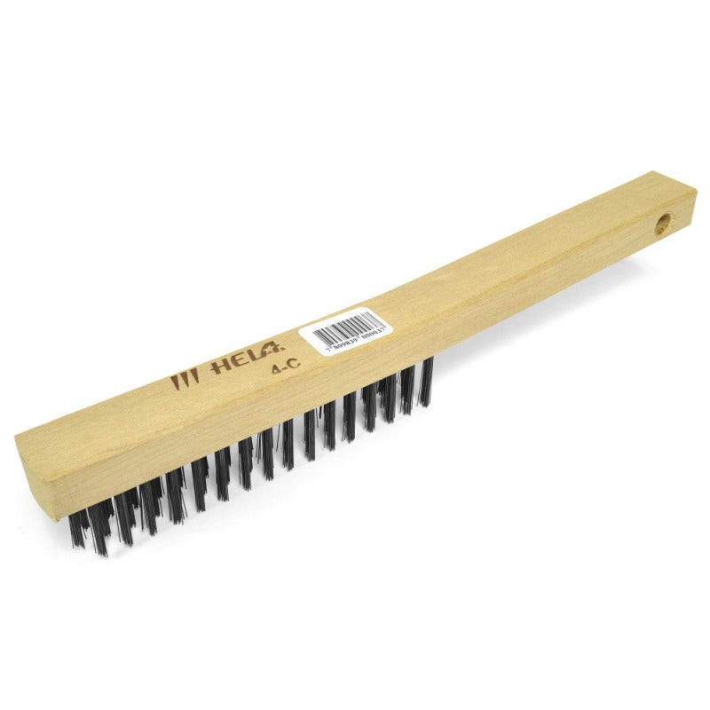Escobilla Acero Recto con Mango 4-C Hela