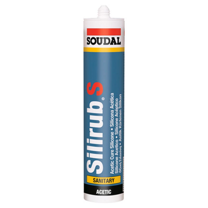 Silicona Acética Con Fungicida Blanca Soudal
