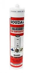 Silicona Alta Temperatura Roja 300ml 
 Soudal