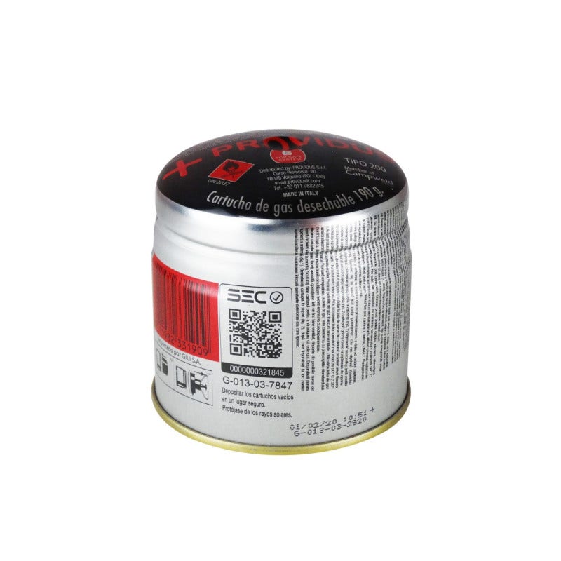 Cartucho Gas Butano 190grs Yanes