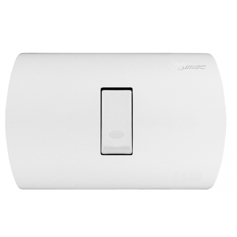 Interruptor Embutido 9/12 Blanco Mec