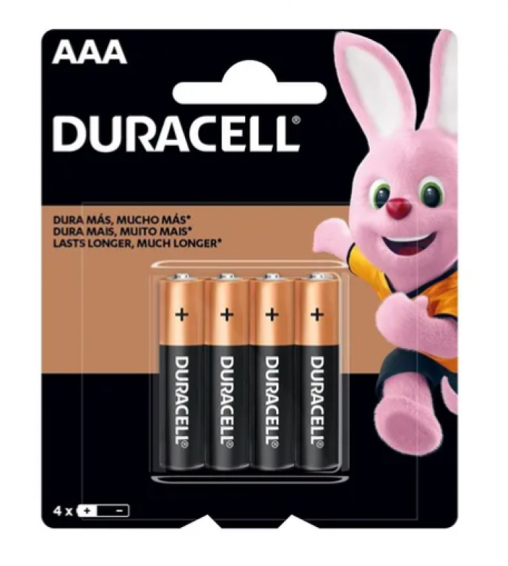 Pilas Duracell AAA x 4Un