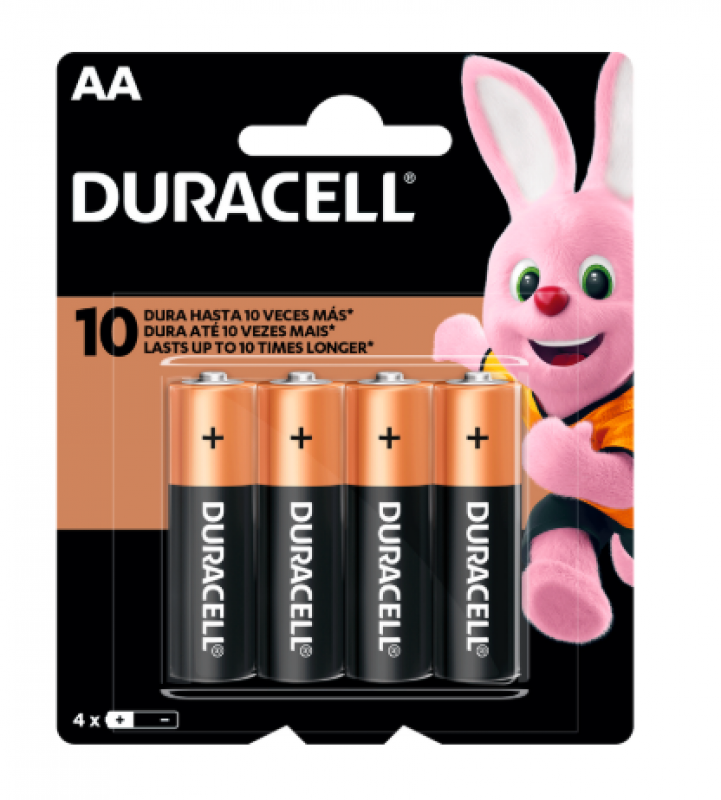 Pilas Duracell AA x 4Un