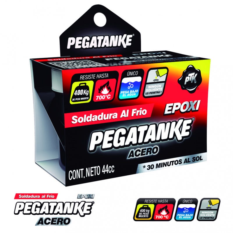 Adhesivo Epoxico Acero 44cc Pegatanke