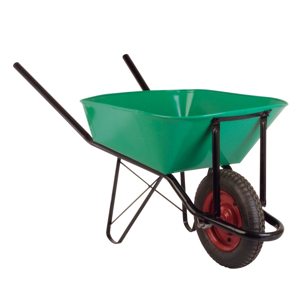 Carretilla Básica 60lts Rueda 350x8 Verde Lioi