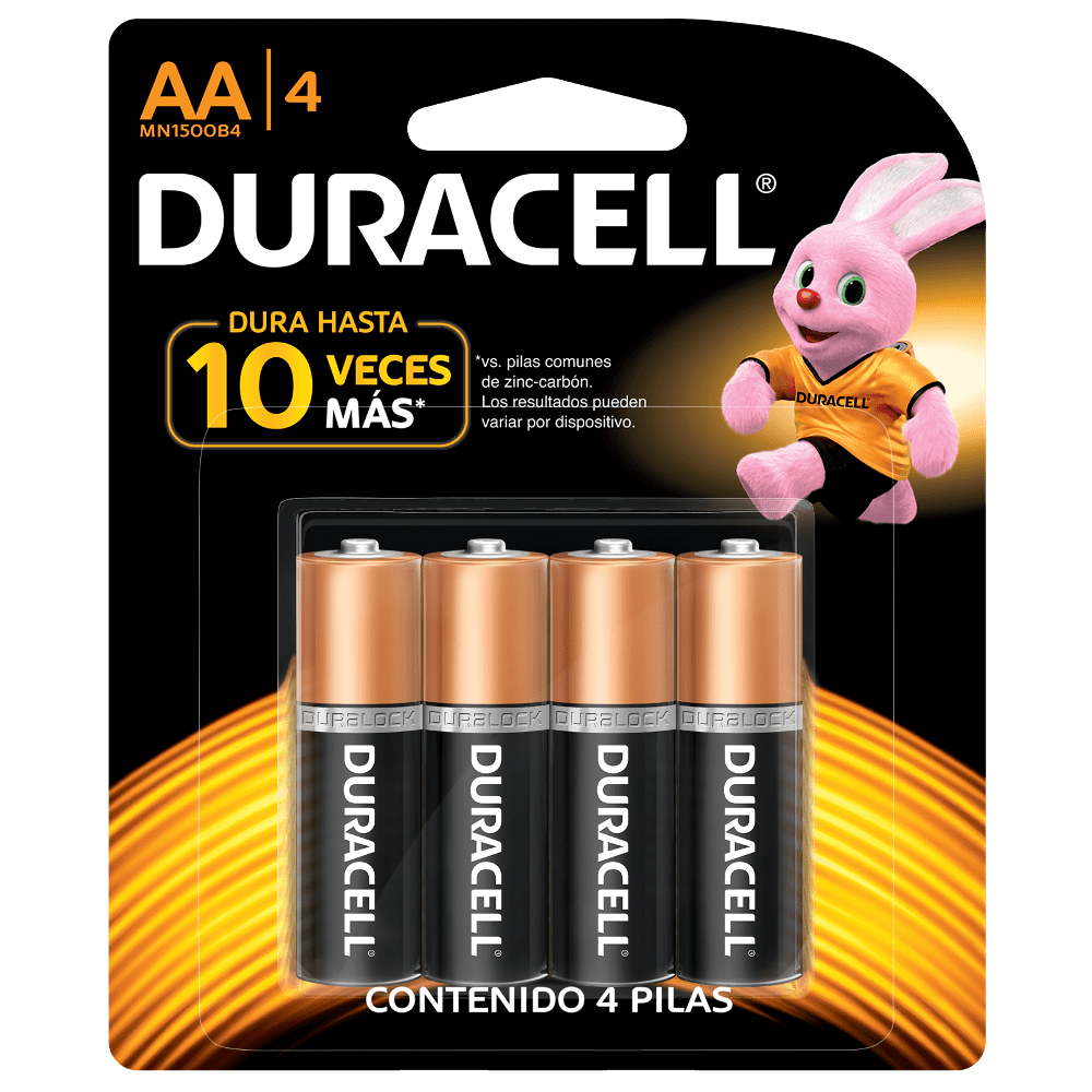 Pilas Duracell AA x 4Un