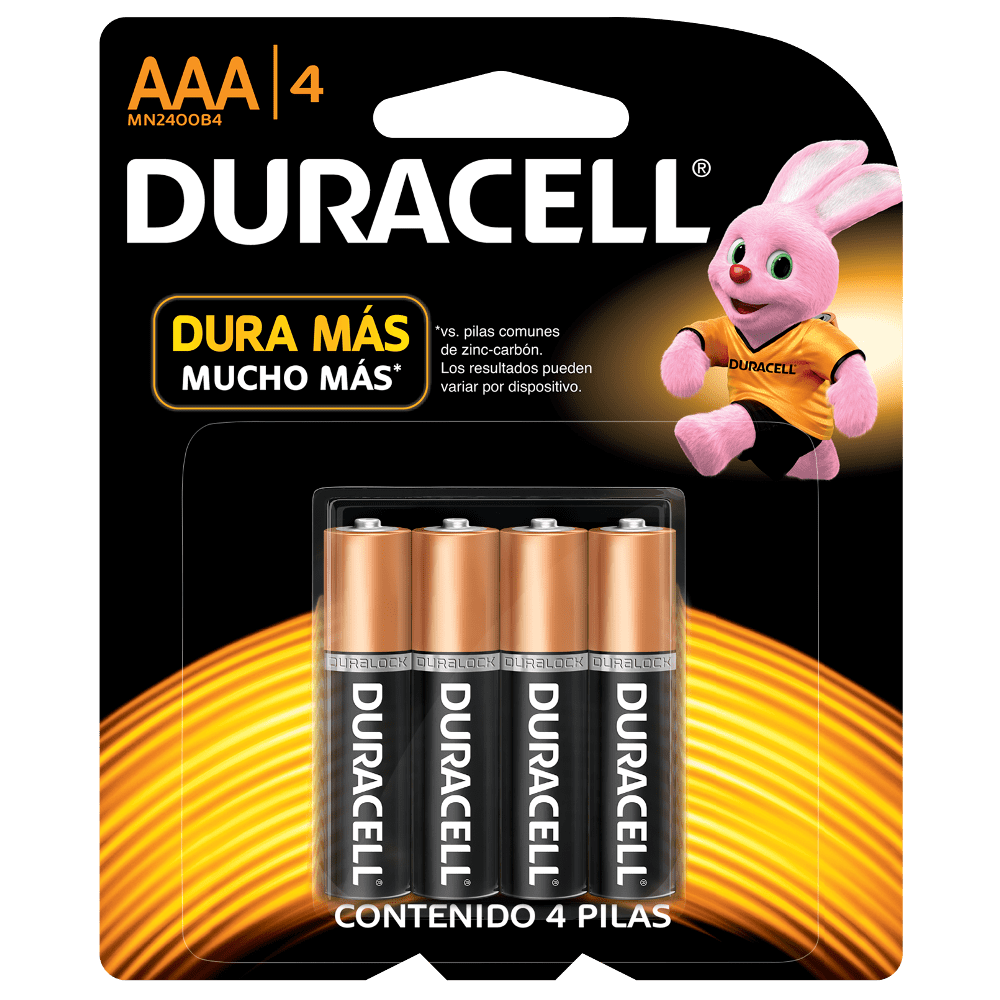Pilas Duracell AAA x 4Un