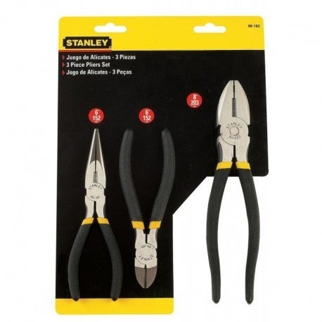JUEGO ALICATES 3PZAS (90162) STANLEY