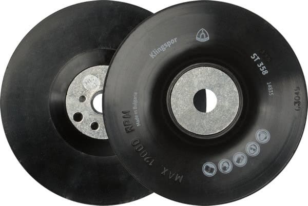 Disco de Respaldo Goma con Tuerca 4" 115mm Klingspor