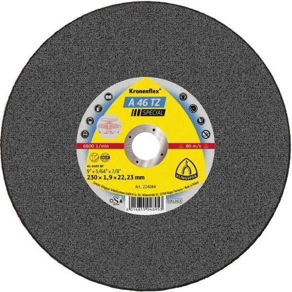 Disco Corte Acero Inoxidable 7" A46 Tz Klingspor