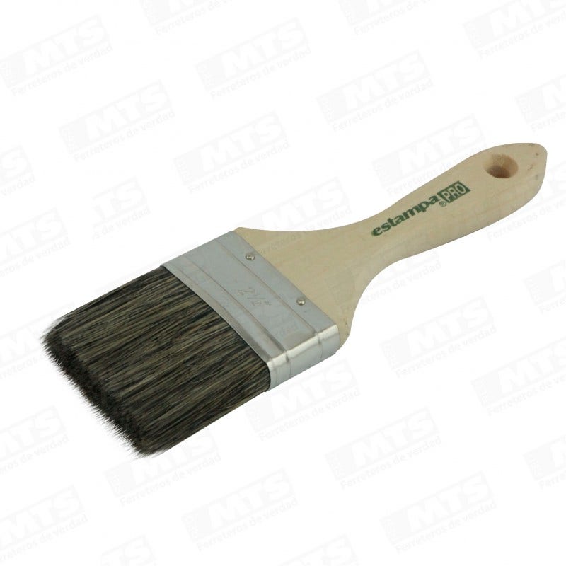 BROCHA ESTAMPA 21/2" MANGO MADERA HELA