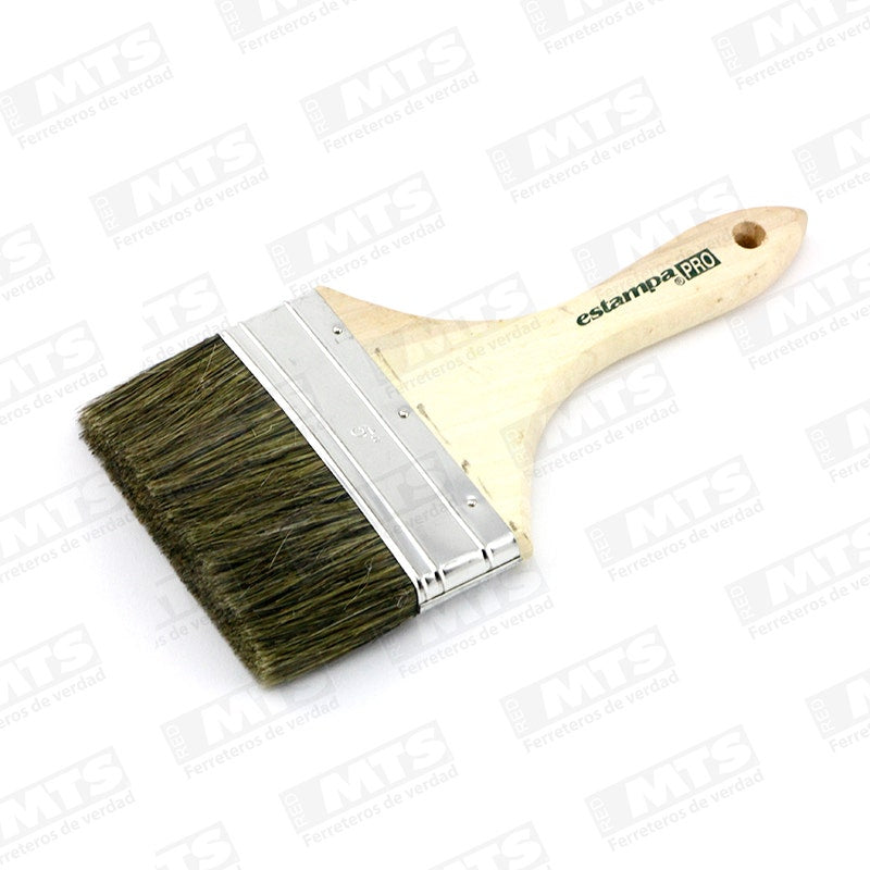 BROCHA ESTAMPA 5" MANGO MADERA HELA