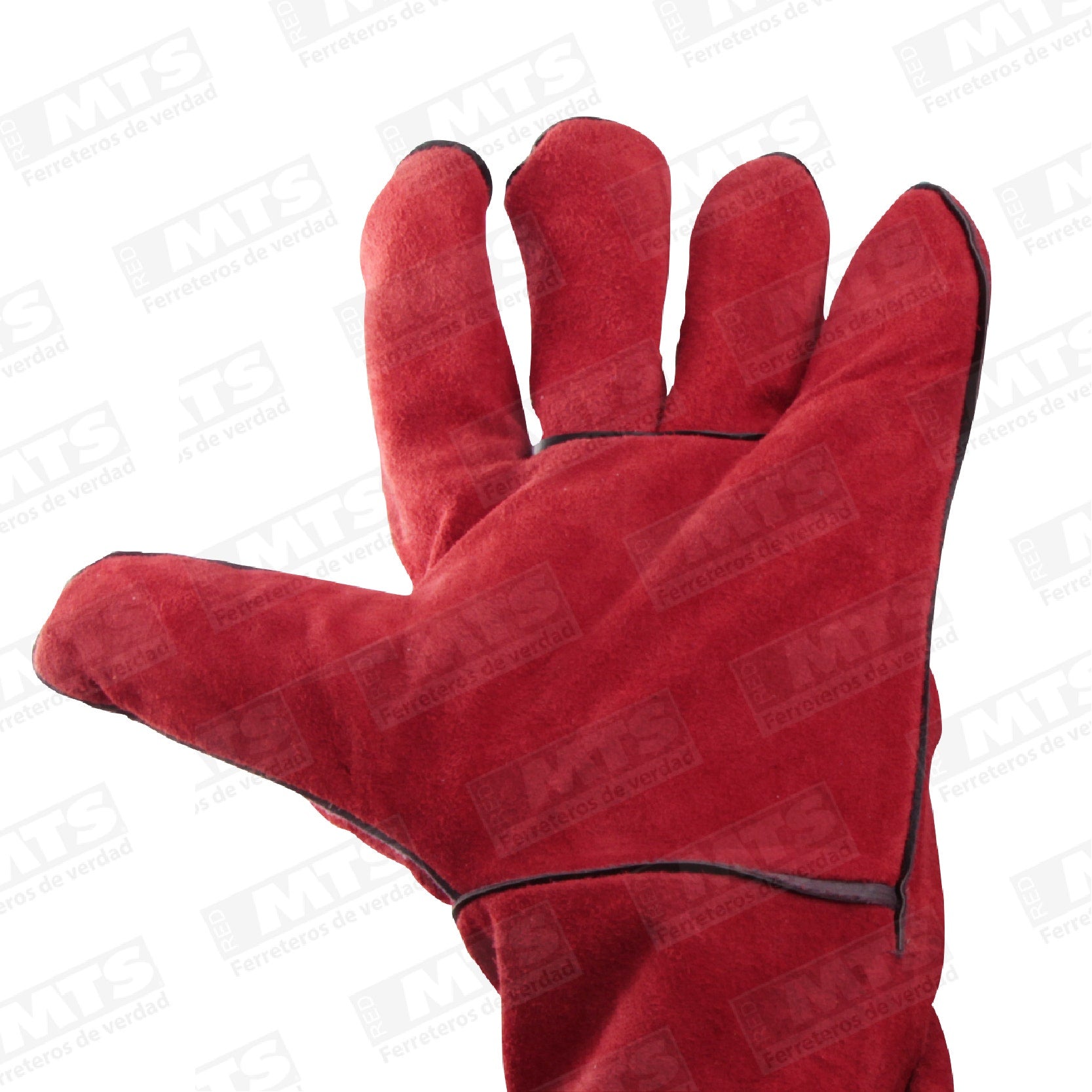 Guante Descarne Rojo Soldador Steelpro