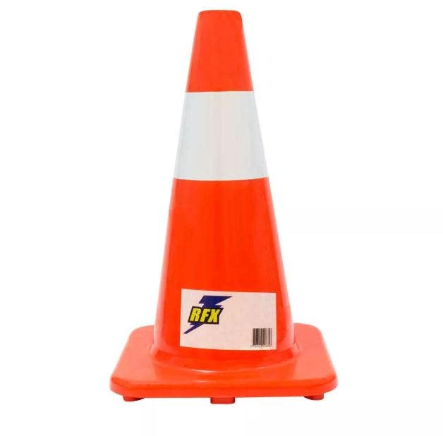 Cono Reflectante 18" Base Naranja