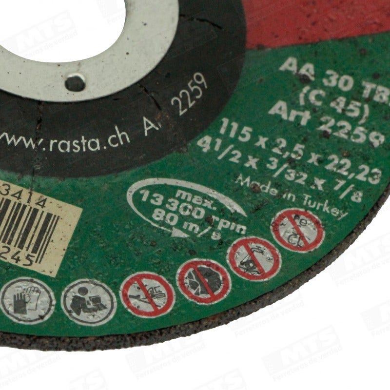 DISCO CORTE ACE/INOX 4.1/2"X 3MM ART.2259 RASTA