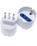 Adaptador Schuko 10 Amp Blanco Mec