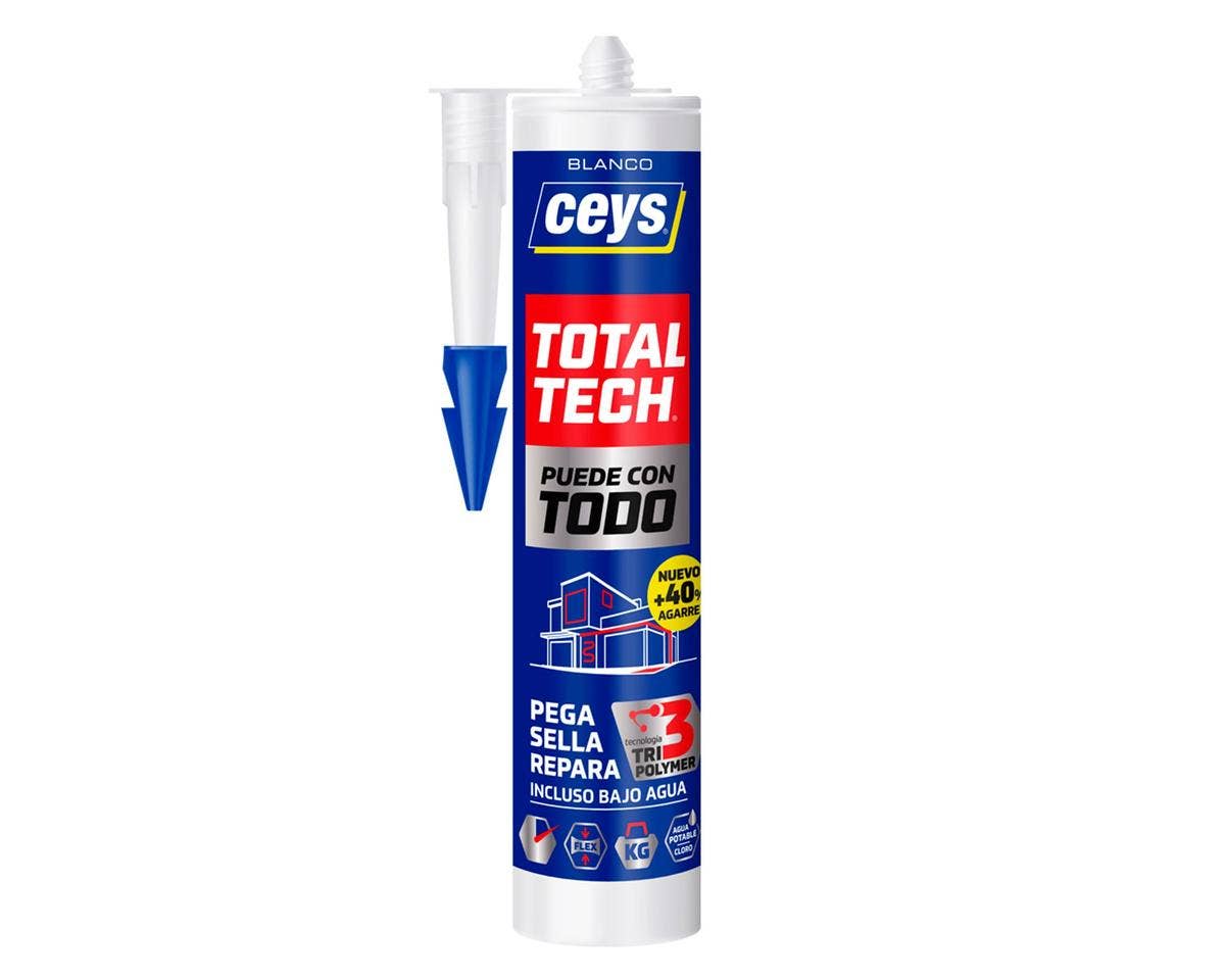 Adhesivo Sellador Totaltech Blanco 290ml Ceys