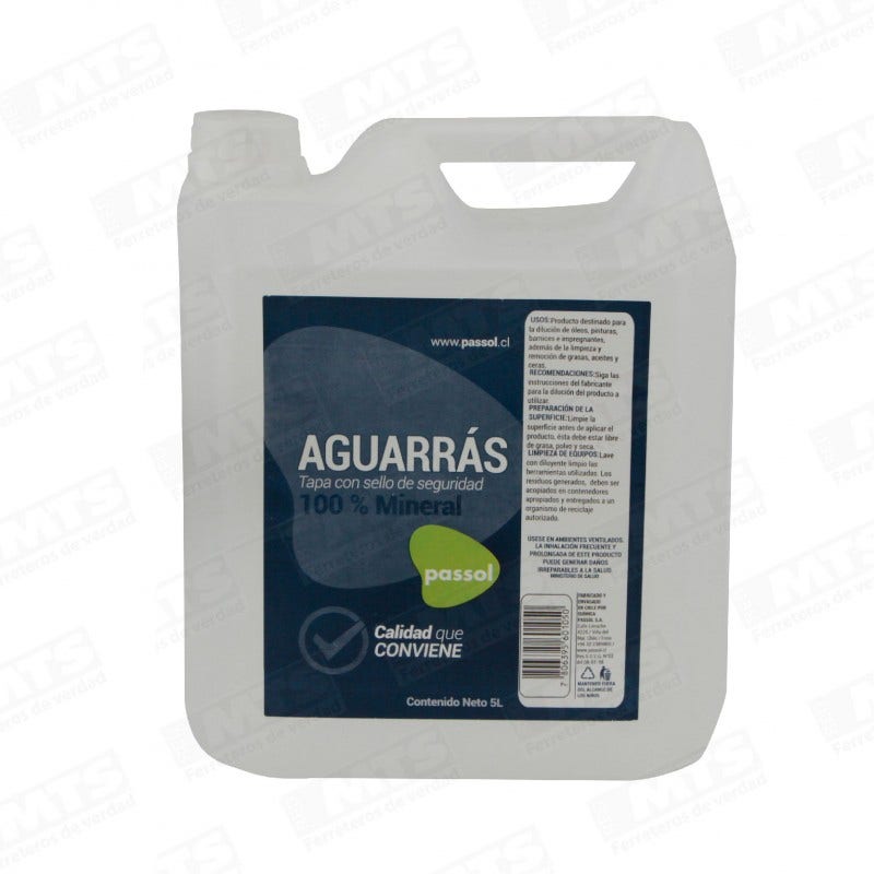 Aguarrás Mineral 5lt Dideval