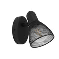 Aplique Foco Corovingo Acero Negro E-14 28w