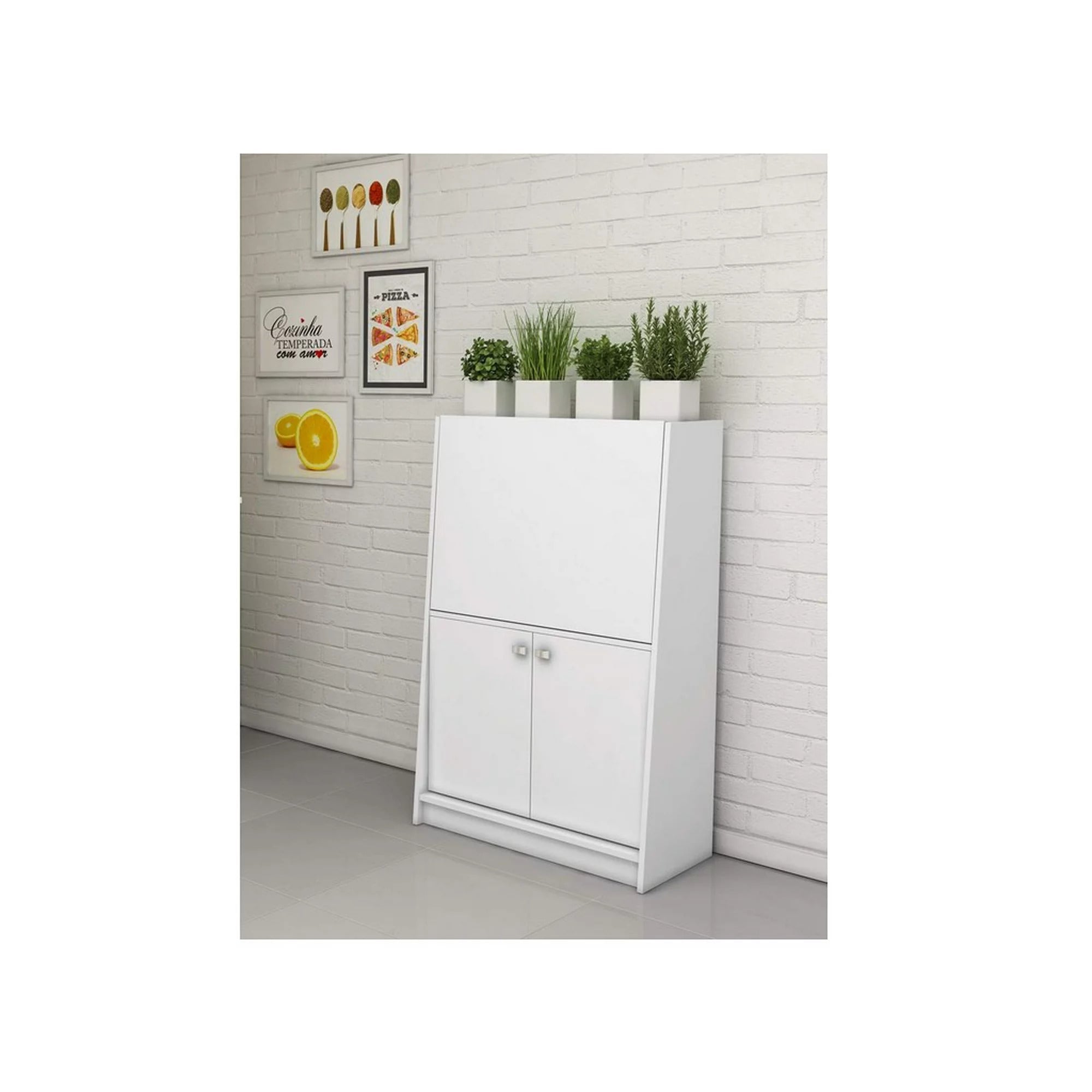Armario 3 Pts Blanco 71x114.5x36 Tecnomobili (sin Armar)