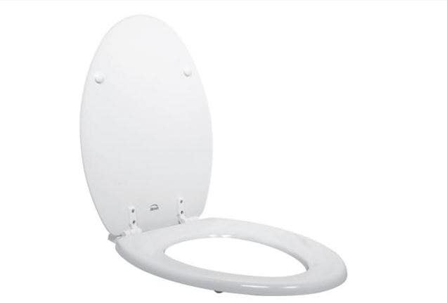 Asiento Wc Elong Res Bis Ac Inox Blanco Bemis