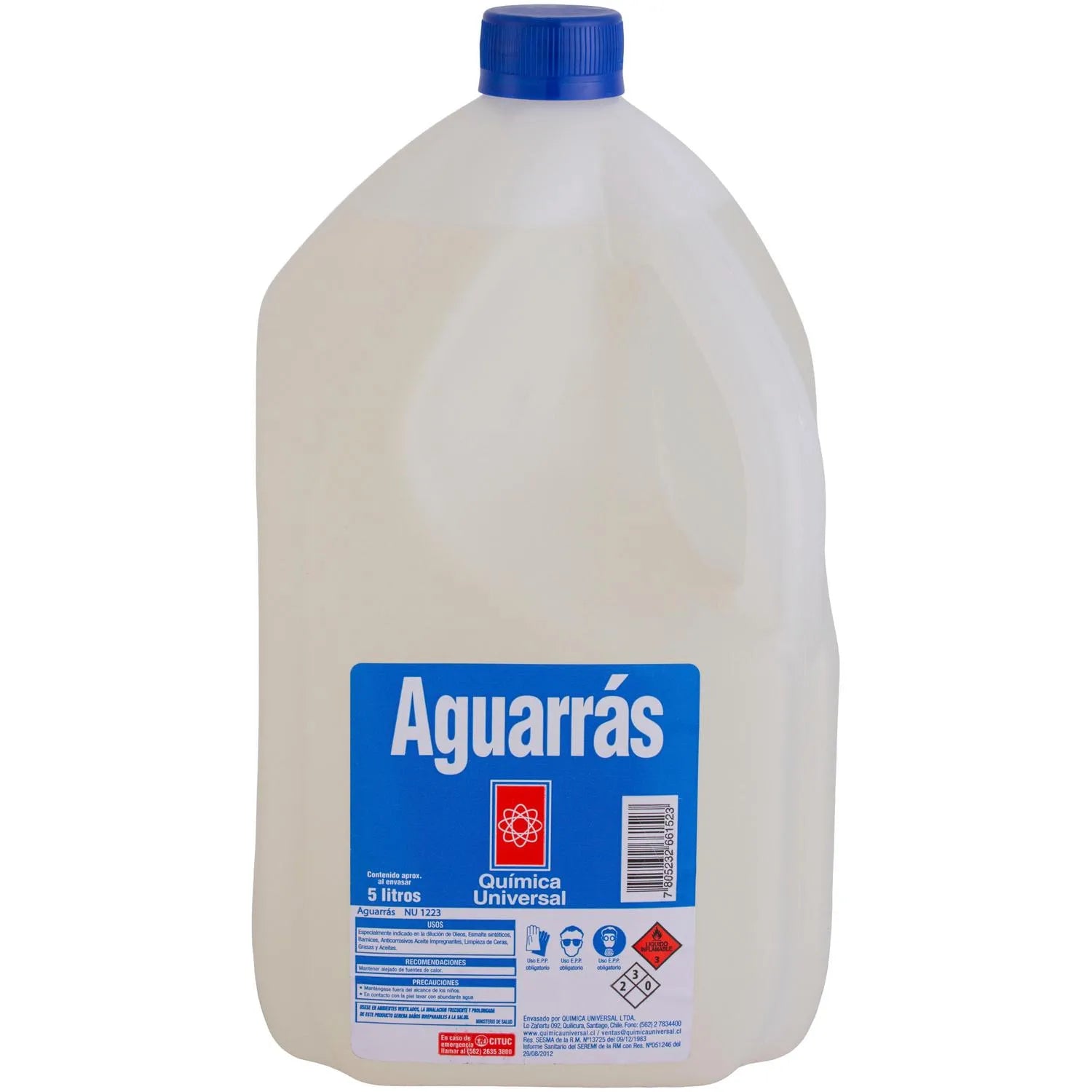 Aguarras Mineral X 5lt Quimica Universal