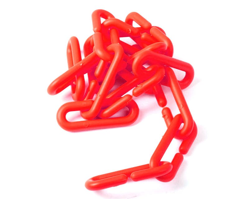 CADENA PLASTICA ROJA VIRGEN X MT