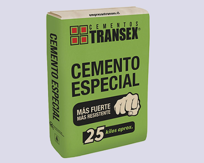 Cemento Especial 25kg Transex