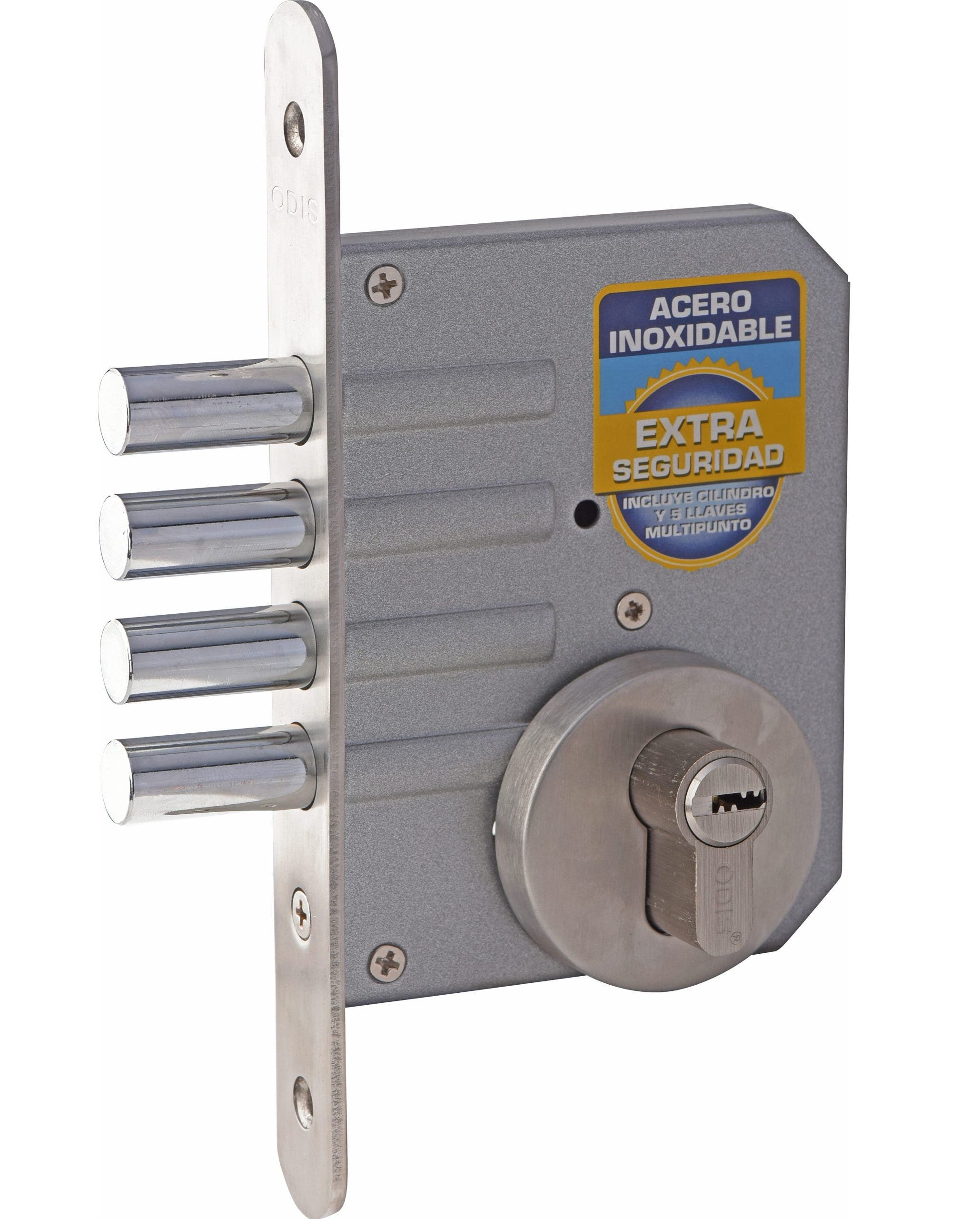 Cerrojo Embutido 600 Llave- Llave Inoxidable Odis