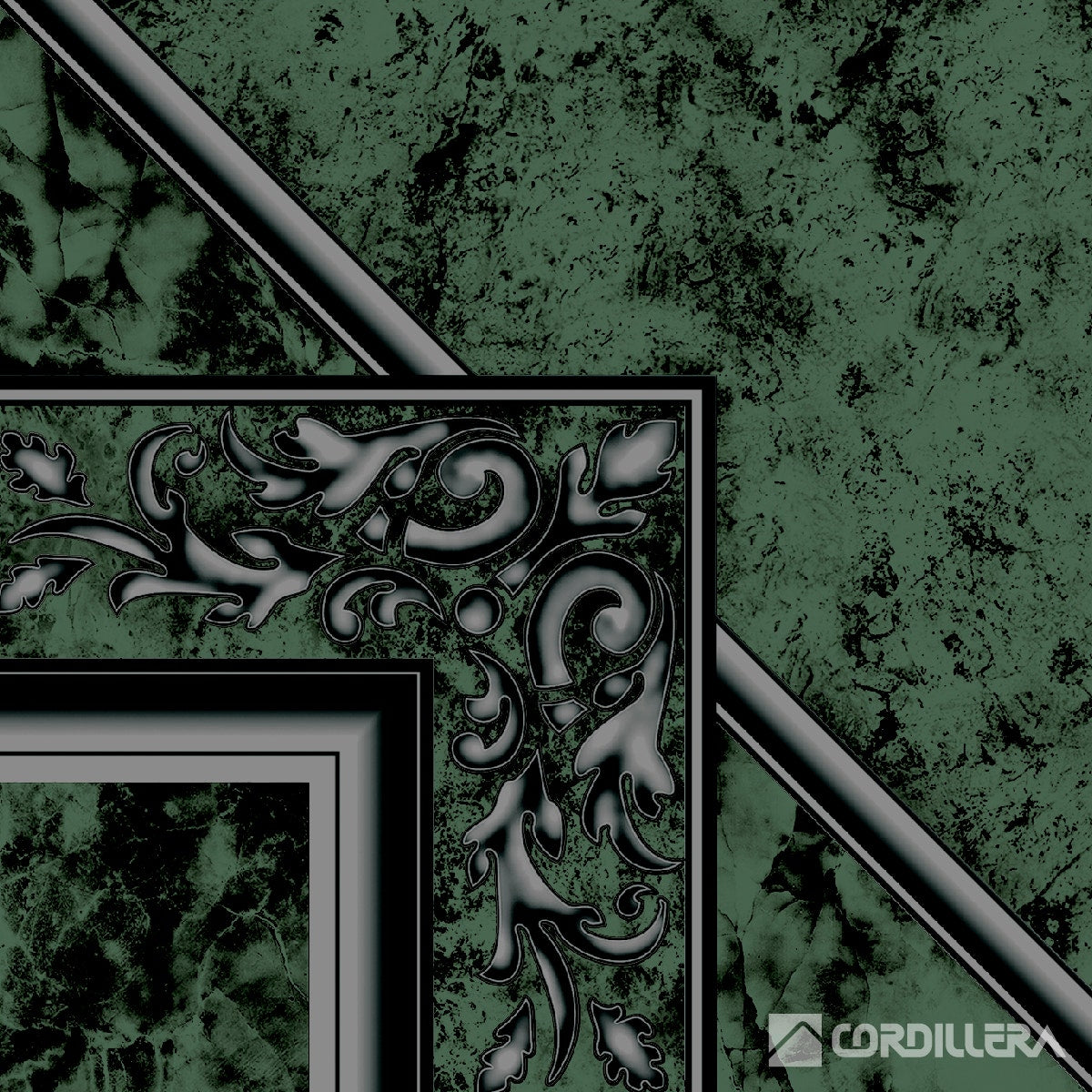 Ceram Piso Huilan Verde 33x33 (cj1.96m2) Cordiller