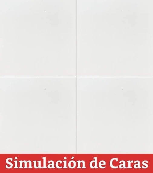 Cerámica De Piso Forte Blanco 33x33 (cj1.96m2) Cordillera
