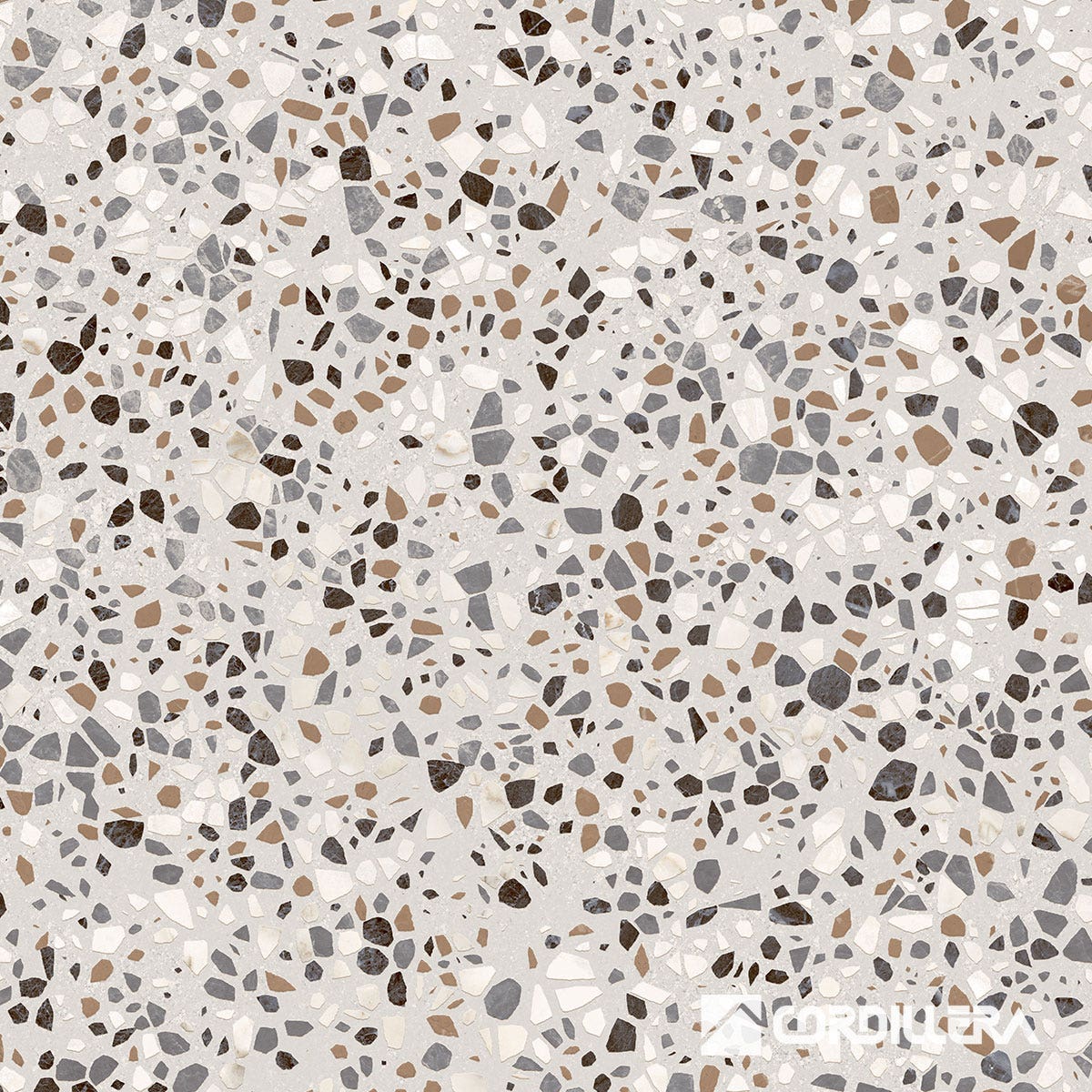 Cerámica Piso Terrazo Mix Gris 61x61 (cj 1.48m2) Cordillera