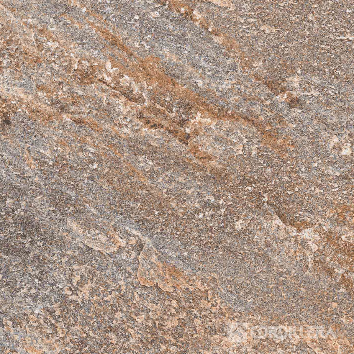 Ceram Piso Quarzita Oxido 61x61 (cj 1.48m2) Cordillera