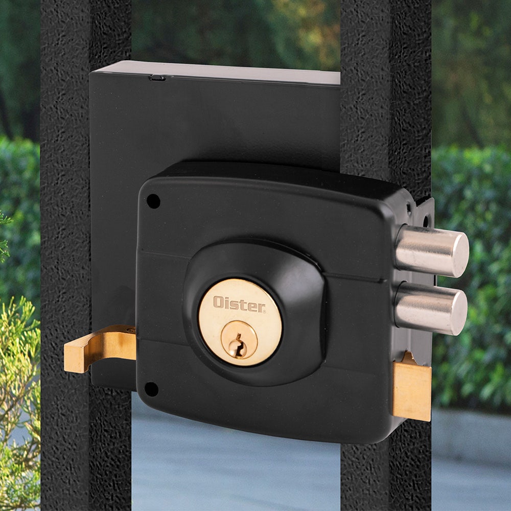Cerradura Sobreponer Oister Mod 111 Negra Odis