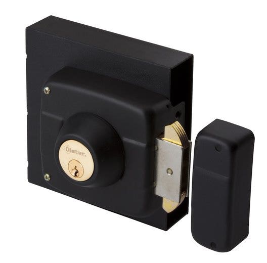 Cerradura Sobreponer Oister 112 Negra C/caja Odis