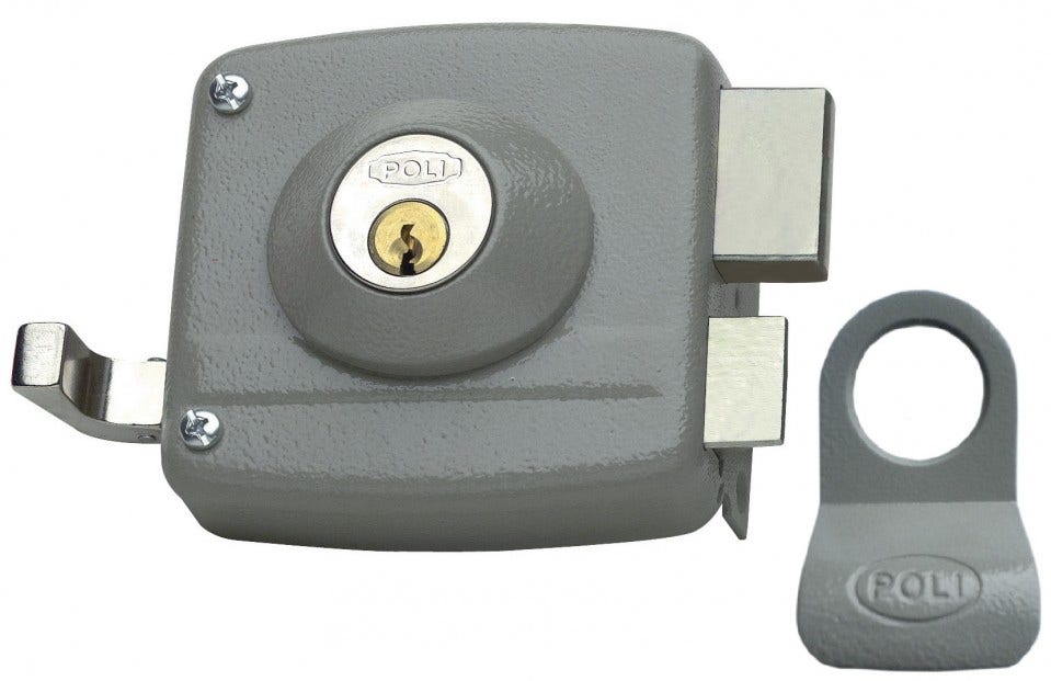 Cerradura Sobr.1974 Puerta Gris Displey Poli