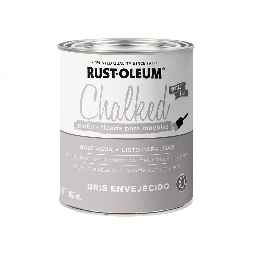Chalked Vintage Gris Envejecido 1/4 Gl Rust-oleum