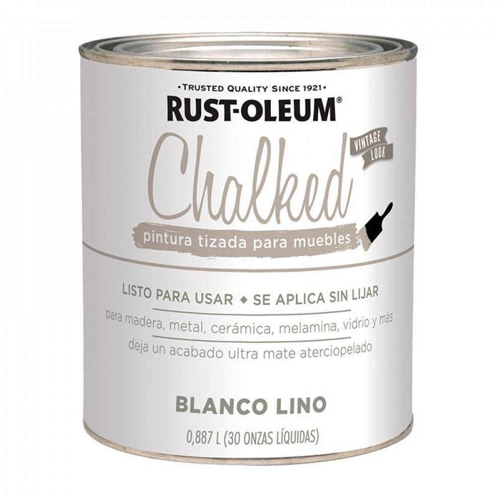 Chalked Vintage Blanco Lino 1/4 Gl Rust-oleum