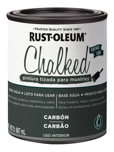 Chalked Vintage Gris Carbon 1/4 Gl Rust-oleum