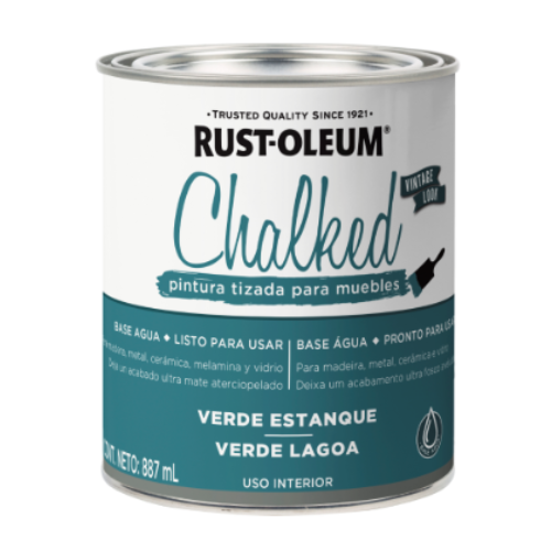 Chalked Vintage Verde Estanque 1/4 Gl Rust-oleum