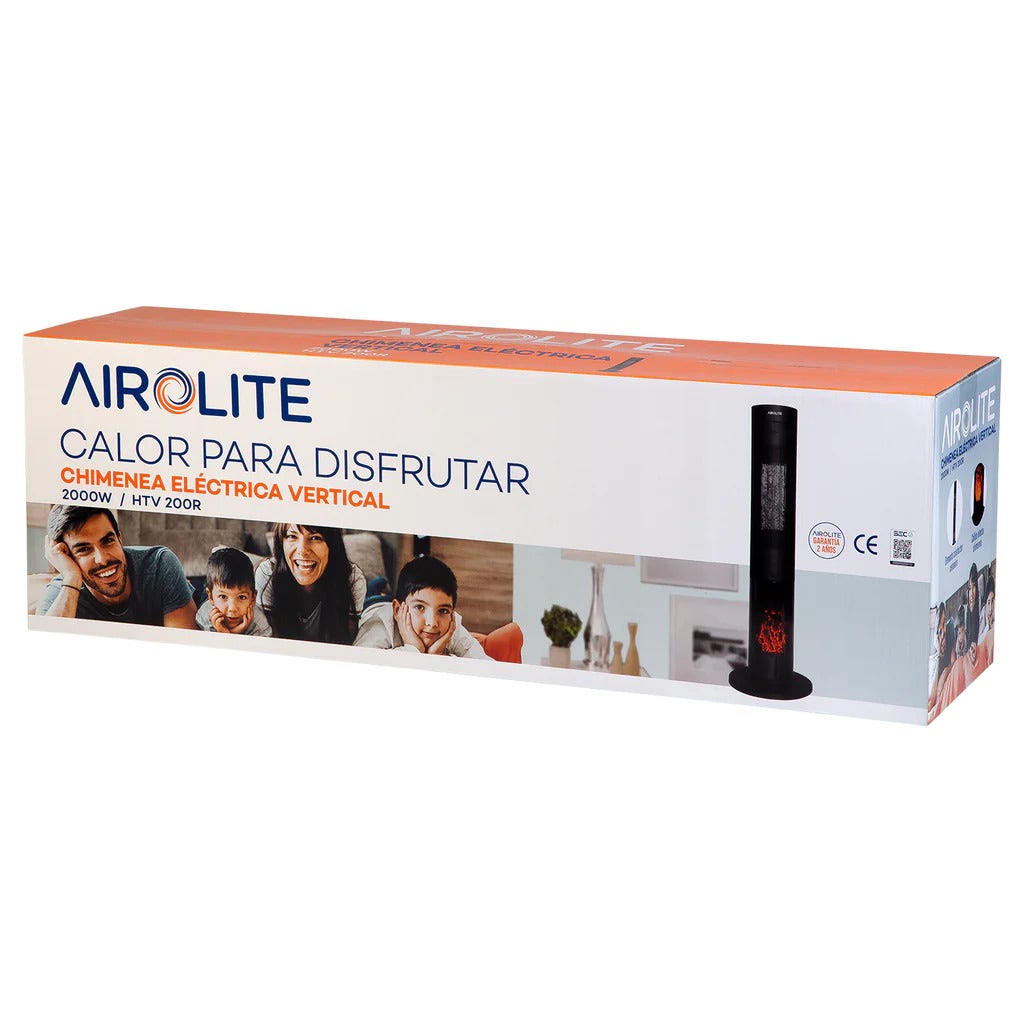 Chimenea Eléctrica Vertical Oscilante (htv2000r) Airolite