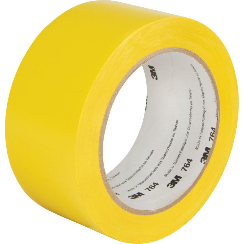 Cinta Delimitadora Amarilla 48mm X 18 Mt 3m