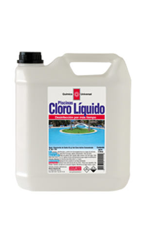 Cloro Liquido Para Piscina 5lt Química Universal
