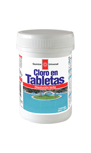 Cloro Tabletas para Piscina 1kg Química Universal