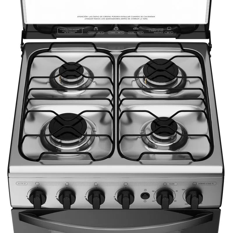 Cocina 4 Platos Inox 55cm M 775 St Mademsa