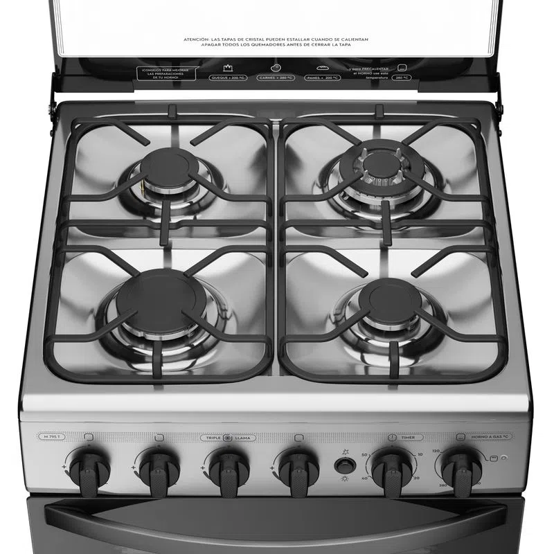 Cocina 4 Platos Inox Grill 55cm M 795 T Mademsa