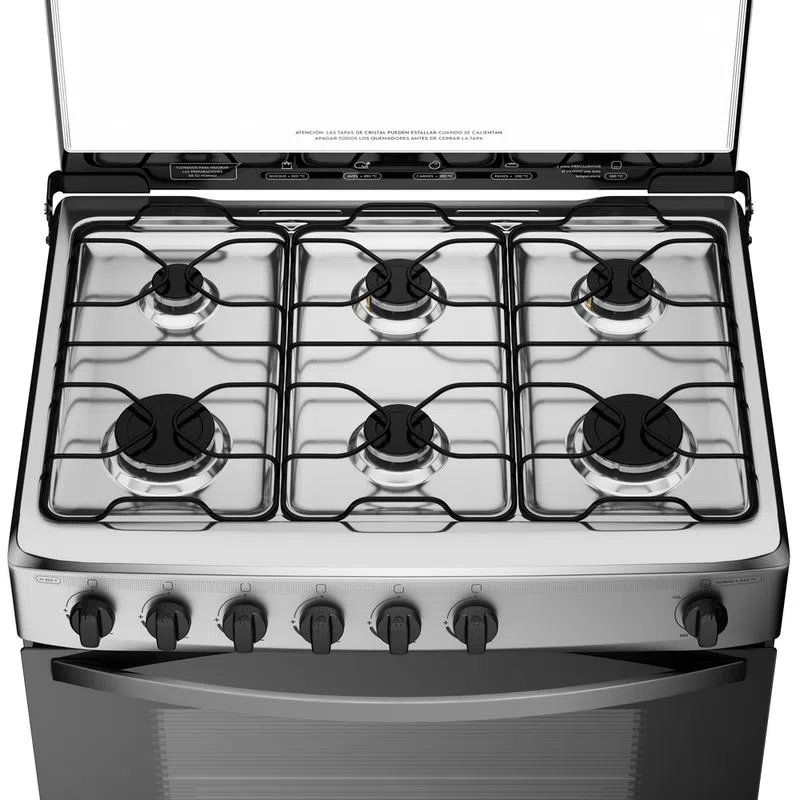 Cocina 6 Platos Inox 76cm M 820 T Mademsa