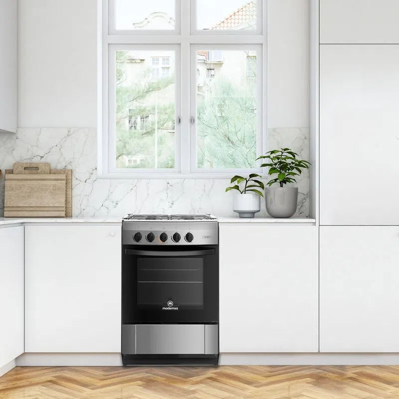 Cocina 4 Platos Inox 55cm Mv 220 T Mademsa